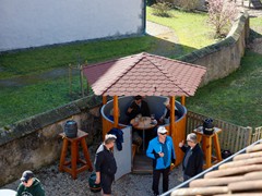 Blick auf das neue Häuschen