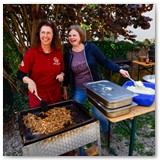 Pfannengyros zu Mittag und sehr lecker!